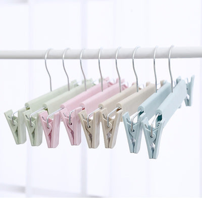 Non-Slip Plastic Clothes Rack Trouser Rack Skirt Clip Underwear Rack Frosted Drying Clothes Rack