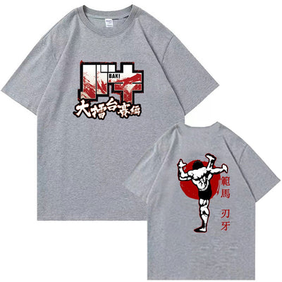 Baki Hanma The Grappler tshirt Woman Fan Ma Cutting Teeth Short sleeved Women