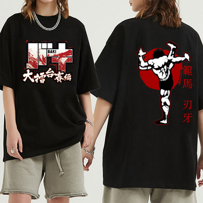 Baki Hanma The Grappler tshirt Woman Fan Ma Cutting Teeth Short sleeved Women