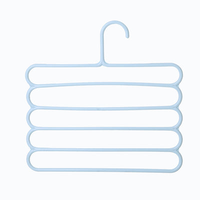 Colored Non-Slip Multi-Layer Trouser Racks Multifunctional Wardrobe 5-Layer Hanging Trousers Hangers