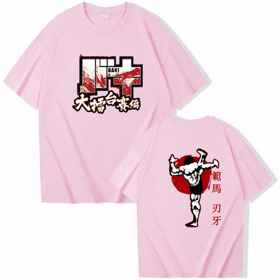 Baki Hanma The Grappler tshirt Woman Fan Ma Cutting Teeth Short sleeved Women