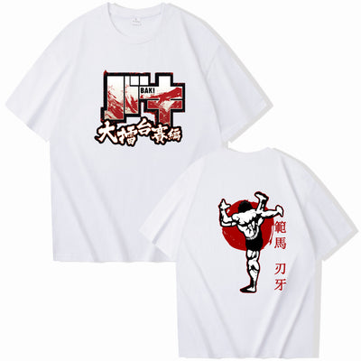 Baki Hanma The Grappler tshirt Woman Fan Ma Cutting Teeth Short sleeved Women