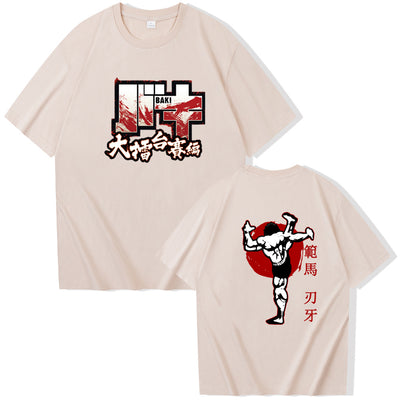 Baki Hanma The Grappler tshirt Woman Fan Ma Cutting Teeth Short sleeved Women