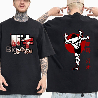 Baki Hanma The Grappler tshirt Woman Fan Ma Cutting Teeth Short sleeved Women