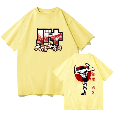 Baki Hanma The Grappler tshirt Woman Fan Ma Cutting Teeth Short sleeved Women